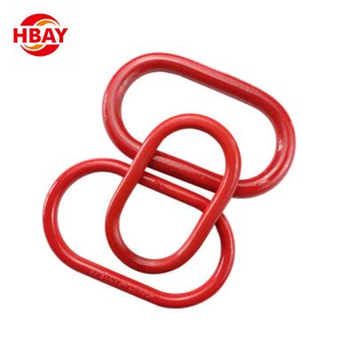 China Common industry machine style American chain alloy steel chain lifting lock forged main link for chain sling for sale