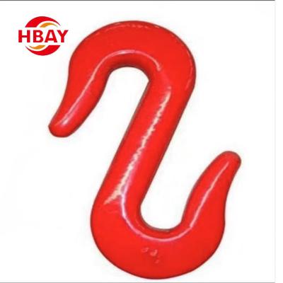 China Heavy Industry Red Lacquer Eye Sling Hook With Lock Loop Swivel Lifting Hook for sale