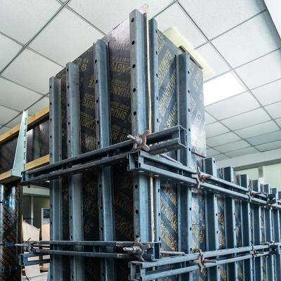 China Modern Adjustable Square Column Shear Wall Form System XuYang Clamp Formwork for sale