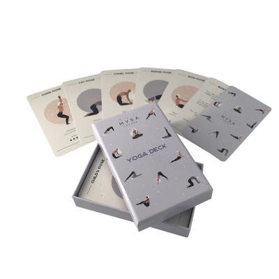 China Game Card Making Custom Card Printing Maker Die Cut Paper Flash Card Packaging In Hardcover Box for sale