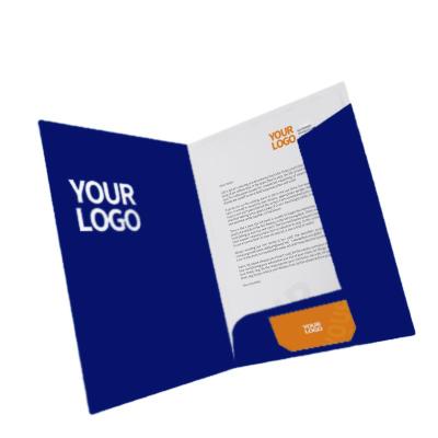 China paper & Cardboard Recycled Presentation Pockets Folder Printing Your Logo Custom A4 Paper Folders for sale