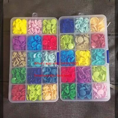 China Shiny Plastic Resin K A.M. Snaps Snap Fastener 15COLOR X 10SET Dry Cleaning T5 Hualian T3 Button for sale