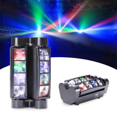 China Nightclubs Shows /events/Wedding /KTV Rgbw Party Effect Spider Projector Lights Club Lamp 8 Beam Moving Head Disco Bar Led Stage Lights for sale