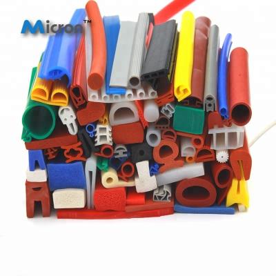 China Colors transparent silicone extrusion profile strip sample for sale