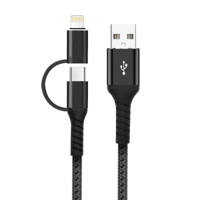 China Fast Charging MP3/MP4 Player PD 60w Braided 3 4 In 1 Universal Usb Cable Cabo Kabel Micro 10 In 1 Usb C To Usb C To Type C Multi Charger Cable for sale