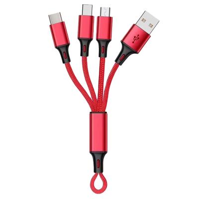 China Key Chain Ring MP3/MP4 Player 3 in 1 Usb Charger Cable For Iphone 7 For Samsung For Nokia For Htc for sale