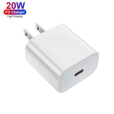 China Mobile Phone Shenzhen Factory Customized Original PD 18w 20w Mobile Phone Charger Wall Fast Charger For Iphone 12 for sale