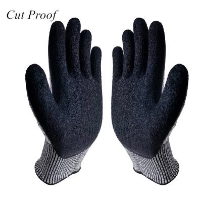 China Anti Abrasion Resistant Latex Coat Construction Work Corte Level 5 Anticut Industrial Protective Proof Cut Resistant Hand Safety Gloves for sale