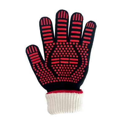 China Non-slip/Heat Resistant Food Grade Heat Resistant Gloves 800 Degree High Heat Proof Durable Flame Retardant Kitchen Gloves Extreme Women Men GRILL Gloves for sale