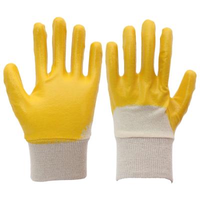 China Abrasion Resistance Heavy Duty Nitrile Coated Hand Gloves Anti Slip Waterproof Abrasion Work Safety Industrial Glove for sale