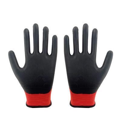 China Abrasion Resistance 13 Gauge Nitrile Foam Gloves Men Women Car Set Mechanic Work Construction Hand Protection Industrial Gloves for sale