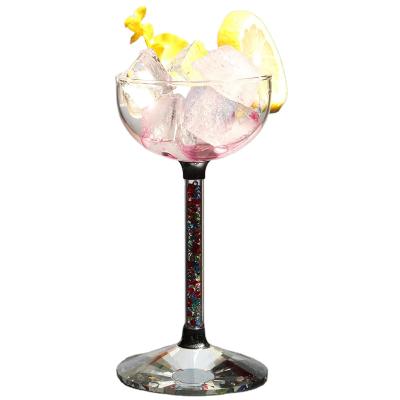 China Reusable Juice Glasses Martini Cups Cocktail Glass Cup Modern Style Clear Custom Made High Quality Wine Glass for sale