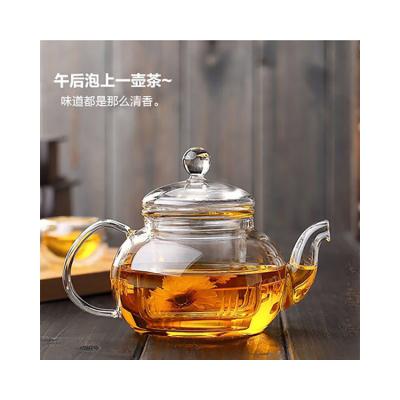 China Sustainable Cost Effective Clear Shatterproof Borosilicate Glass Teapot Set for sale