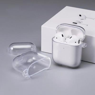 China Sustainable Headphone Earphone Earbuds Solid Clear TPU Silicone Protective Cover Shockproof Case For Airpods Pro 2 2nd Generation for sale