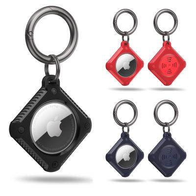 China For Airtags Dropshipping JULAI AirTag Case Cover Key Chain Key Ring Clip Holder For Apple AirTags Case for sale