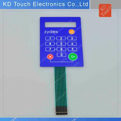 China Remote Controller Membrane Switch Non-touch Carbon Ink Printing With Gold-plated Pin for sale