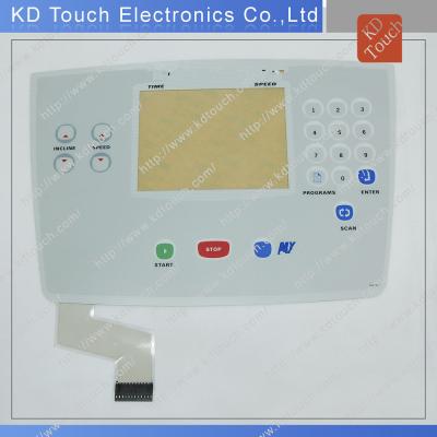 China Custom Industrial Equipment Membrane Keyboard Switch With Kingbright LED And Transparent Window for sale