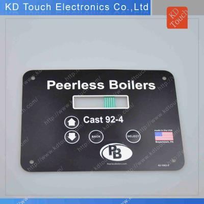 China Custom Manufacturing Equipment Prototype Button Embossed Waterproof Membrane Switch Keypad For Boiler for sale