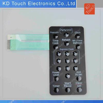 China Industrial Equipment Control Tactile Resin Keypad Rubber Membrane Switch For Kitchen Machine for sale