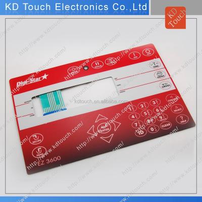 China Industrial Equipment OEM Push Membrane Switch Bottom Tactile Keypad for sale