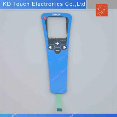 China Industrial equipment flat typt two-layer circuit membrane switch keypad control panel for sale