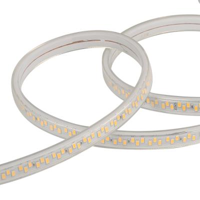 China IP65 220v 180leds/m high voltage soft top sale 5730 flexible led strip lights for sale