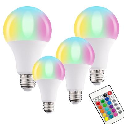 China Application: Popular living room in China 7w e27 b22 rgb color remote control led bulb led bulbs room lighting for sale