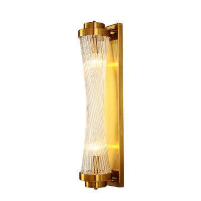 China 2021 modern china made luxury led wall lamp is suitable for glass wall lamp in hotel and living room or family bedroom for sale