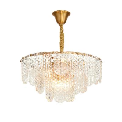 China Residential creative personality restaurant villa contracted high-grade Nordic new light luxury crystal lamp for sale