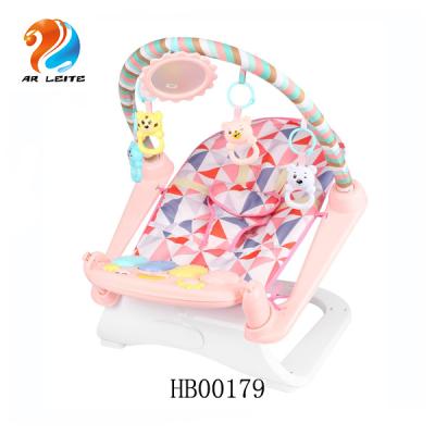 China Protect Baby New Design 3 in 1 Infant Baby Fitmess Piano Chair Comfortable Rocking Chair with Music for sale