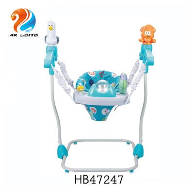 China Eco-Friendly New Design Baby Bouncer Chair Adjustable Musical Baby Jumper With Toys Baby Jumperoo Learning Walker for sale