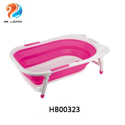 China 2020 New Style High Quality Foldable Plastic Baby Bath Tub Support Viable for sale