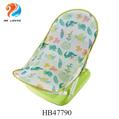 China Non-Toxic Breathable Plastic Newborn Bathing Baby Bather Support Baby Bath Support Soft Touch Safety Shower Chair for sale