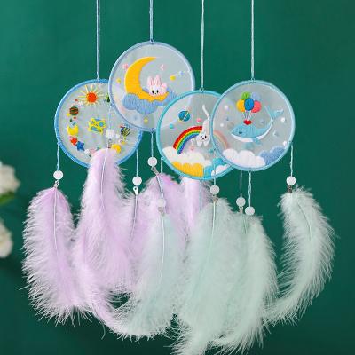 China Hot Selling China Cartoon Embroidery Pattern Cute Cross Stitch Kit Pendant DIY Kit For Decorating Kids Room for sale