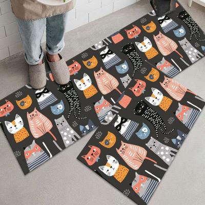 China Cheap Price Custom Indoor And Outdoor Washable Anti-skid Dustproof Door Mat Bedroom Kitchen Door Mat Outdoor Carpet for sale