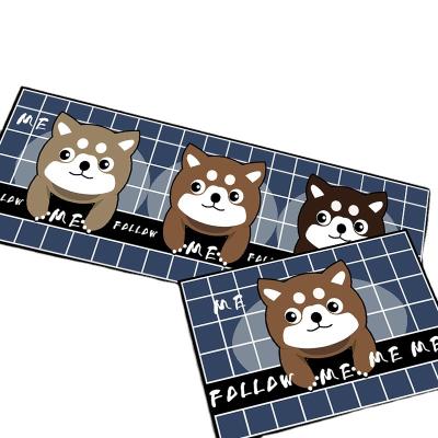 China Non-slip Washable Floor Mat Carpet Hollowed Mat Home Toilet Bathroom Floor Pad for sale