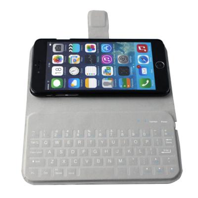 China Long Battery Slim Bluetooth Keyboard Case Portable For Iphone 6 Plus for sale