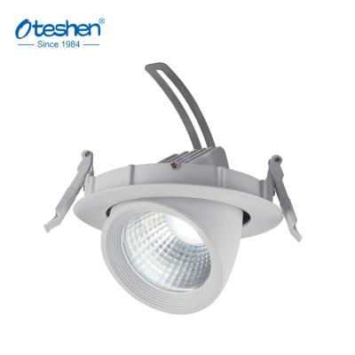 China Embeded Round Mini Deep Tiltable Adjustable 358 Degree Anti-glare Downlights With Aluminum+PC for sale