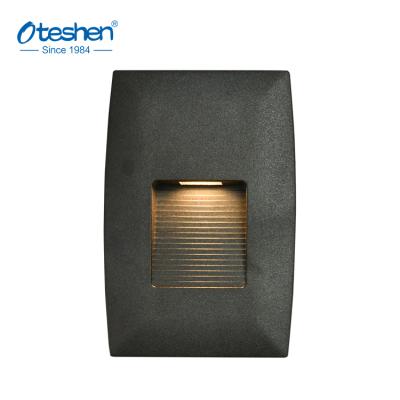 China Oteshen PC IP65 Outdoor Waterproof 2W Stair Led Step Light Wall Light Surface Mounted for sale