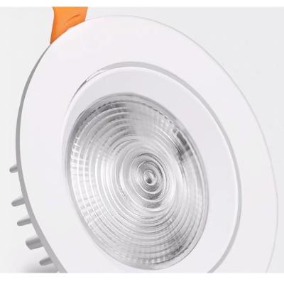 China Modern Round Aluminum Ceiling Downlight Led Down Light COB Anti Glare Recessed Ceiling Lamp for sale