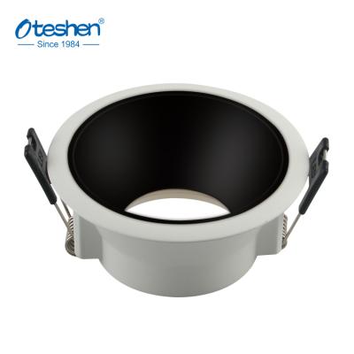 China Industrial hot sale aluminum round lamp housing recessed anti-glare led spot MR16 light fixture downlight frame gu10 for sale