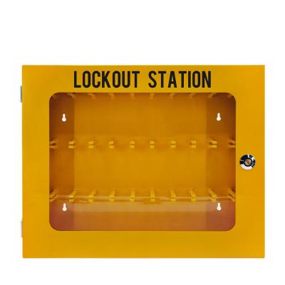 China Used in Chemical 30 Padlock Sets Loto Tagout Security Padlock Lockout Kit Lock Box Keys Box with Stackable Combination Lock Lock Container for sale