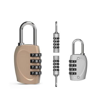 China All new best-selling design four luggage trolley box gym combination lock password bag digital zinc alloy combination lock for sale