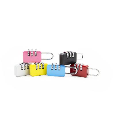 China All Color Coded Lock Bottle Shape TSA Lock Combination Padlock Suitcase Travel Luggage Zinc Alloy Trolley Luggage Small Square for sale