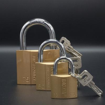 China Each of 2023 Hot Sale Low Price Lock for Warehouse Rectangular Solid Copper Lock Padlock Customizable Padlock Factory for sale