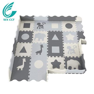 China Non-Toxic Foldable Child Interlocking Thick EVA Crawling Puzzle Play Mat for sale