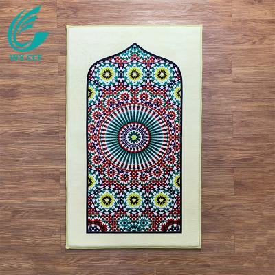 China Anti-silp High Quality Printed Comfortable Indoor Islamic Muslim Prayer Rugs Washable With Memory Foam for sale