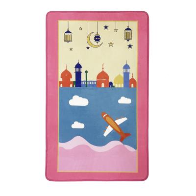 China Custom Print Memory Anti-silp Islamic Prayer Mat Muslim Gift Islamic Turkish Comfortable Indoor Wholesale Washable Foam for sale