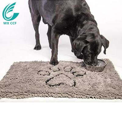 China Sustainable popular soft absorbnet water washable crawler dog door floor shaggy mat for sale