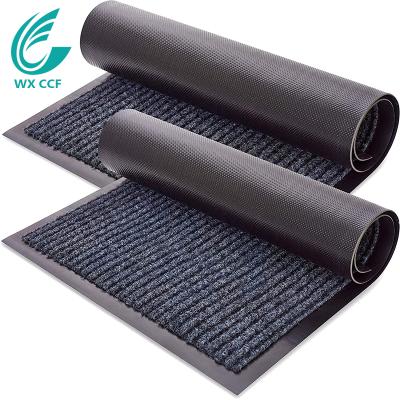 China 2-Pack Home Front Door Welcome Indoor Outdoor Washable Cover Entrance Mats For Shoe Scraper for sale